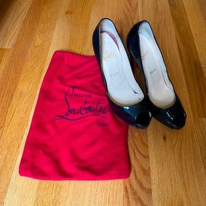 Christian Louboutin Very Prive 120 Patent Calf Heels, Size 40.5